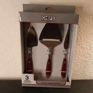 NEW IN BOX Chefs 3pcs Bistro Cheese Set